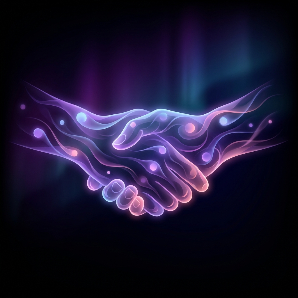 Handshake illustration