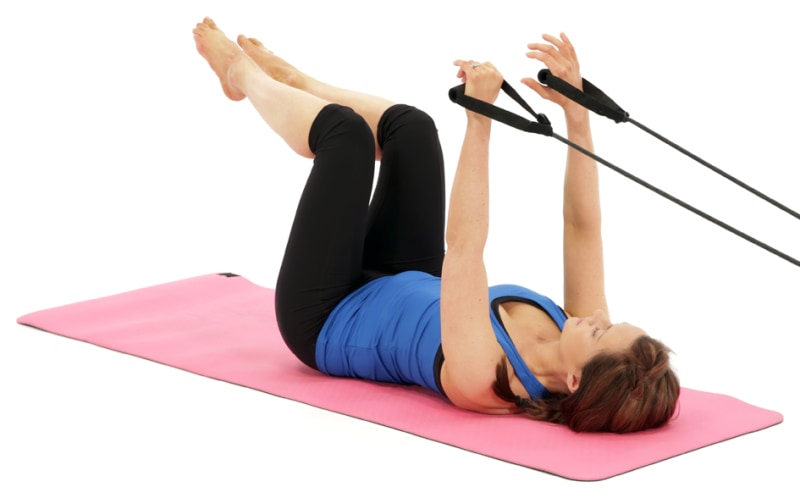 Dead bug exercise demonstration